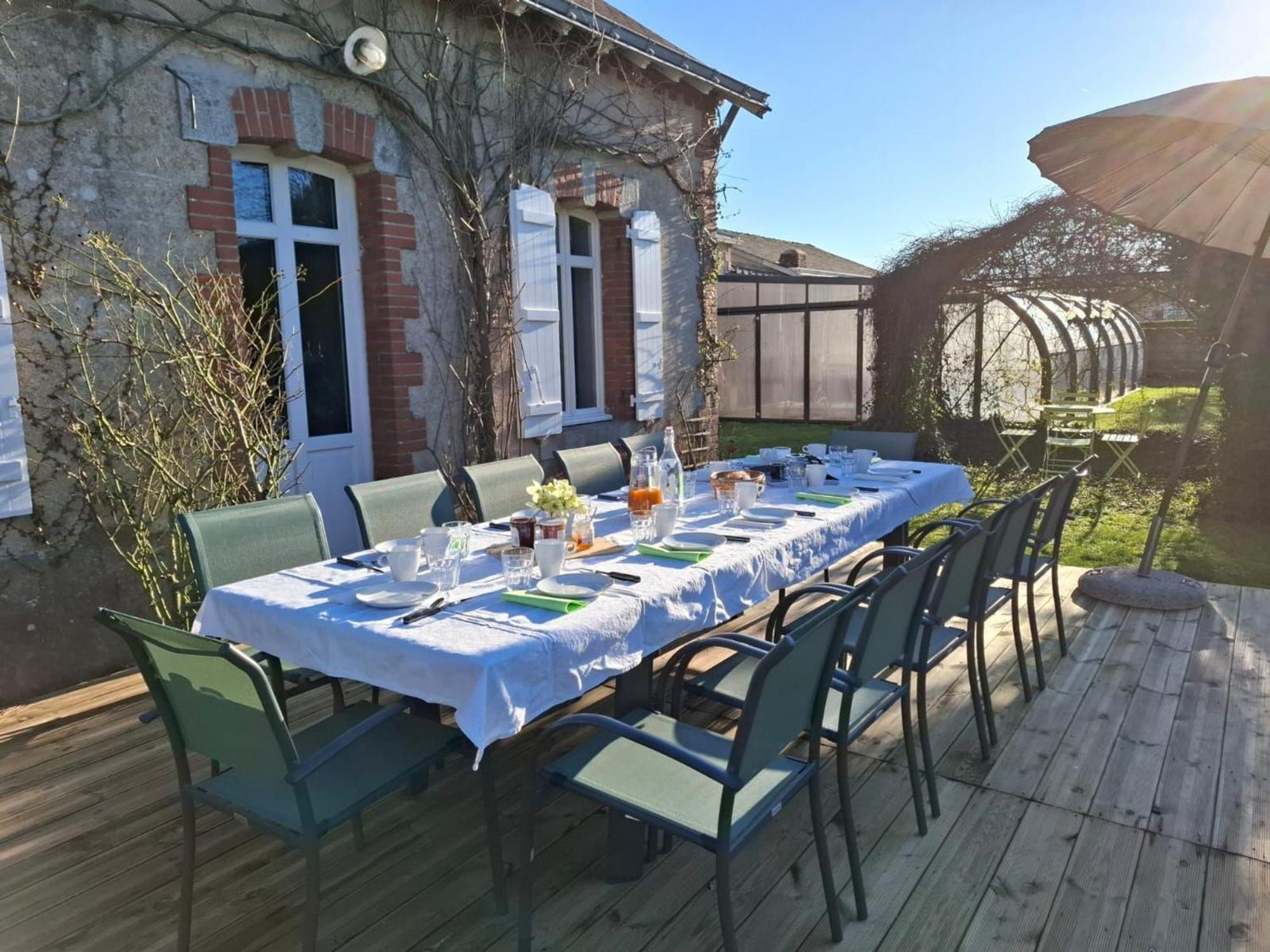 Gite Familial Avec Piscine Chauffee A Lege - Fr-1-306-1296 Exterior foto